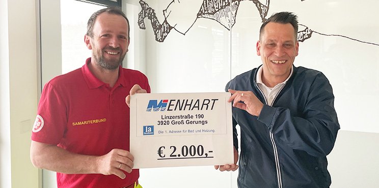 Spende: Firma Menhart