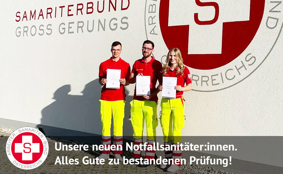Unsere neuen Notfallsanitäter:innen