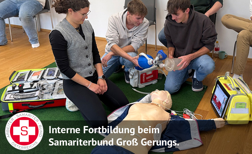 Interne Fortbildung beim Samariterbund Groß Gerungs