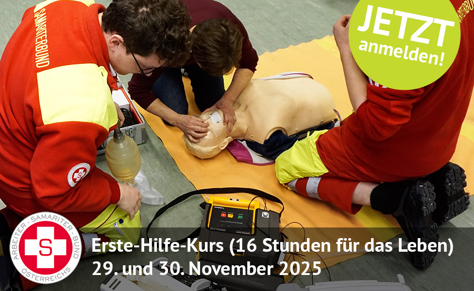 Erste-Hilfe-Kurs (16 Stunden für das Leben): 29. und 30. November 2025