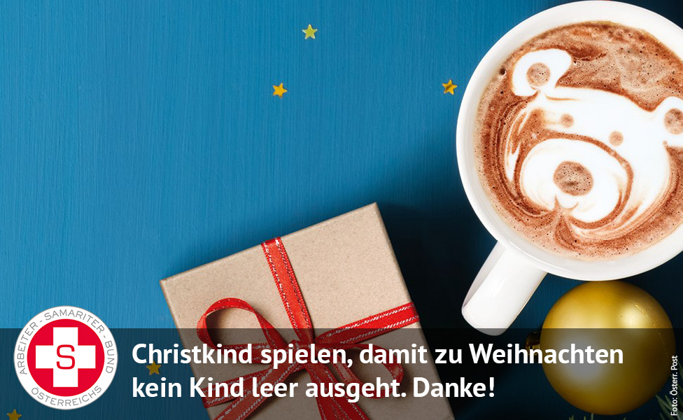 Christkind spielen, damit zu Weihnachten kein Kind leer ausgeht. Danke! (Foto: Österr. Post)