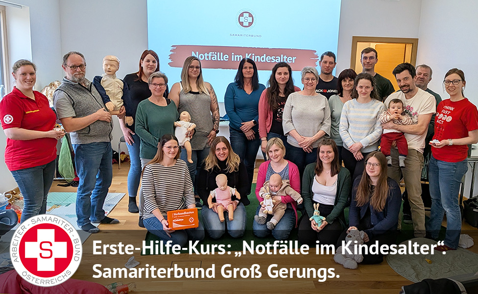 Erste-Hilfe-Kurs: Notfälle im Kindesalter (Gruppenfoto)
