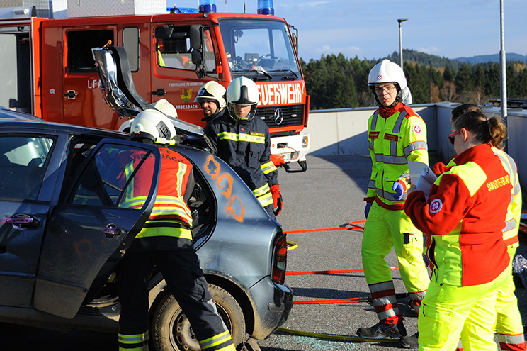FF-Übung mt der FF Arbesbach