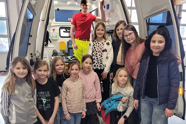 Besuch von der VS Groß Gerungs: Gruppenfoto